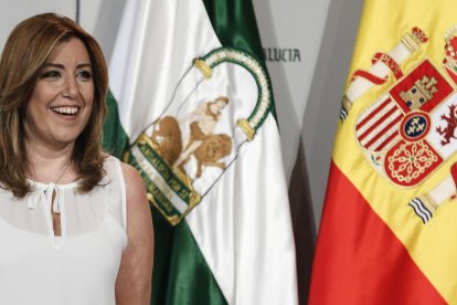 La presidenta de la Junta d’Andalusia, Susana Díaz, ahir.