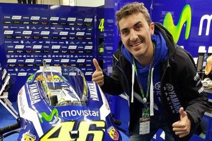 Enric Saurí participaba en la prueba de resistencia con el equipo Motos Gaspart.