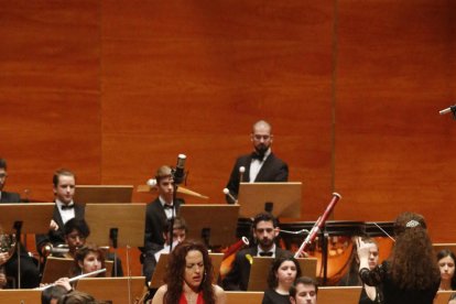 Momento de la actuación, ayer, en el Auditori.