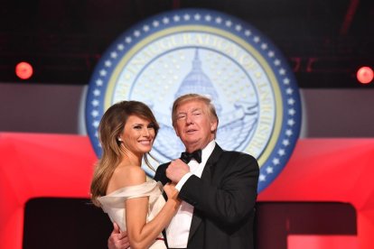 El presidente de Estados Unidos, Donald J. Trump, y la primera dama, Melania Trump.