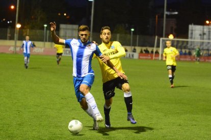 Javi López, nou reforç del Lleida, va debutar diumenge.