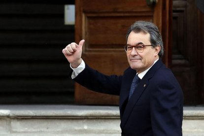 Artur Mas a la sortida del judici.