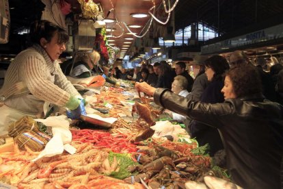 Una peixateria.