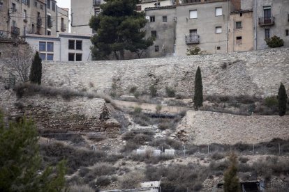 El tramo de muro que se desprendió hace casi siete años.