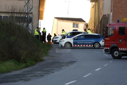 Serveis d'emergència al lloc on es va produir l'atropellament mortal.