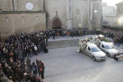 Imatge del funeral dels dos rurals el gener passat.