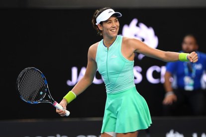 Garbiñe Muguruza va accedir als quarts de final d’Austràlia per primera vegada en la seua carrera.