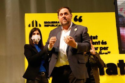 Míting d'Oriol Junqueras a Lleida