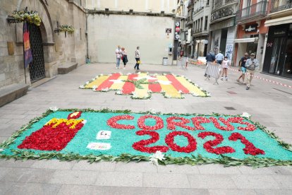 Catifes de flors a Lleida. Corpus 2021