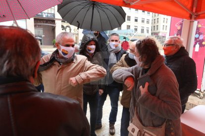 Acte de campanya de Ciutadans a Lleida, amb Carlos Carrizosa