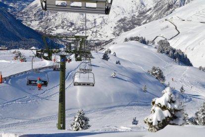 Las instalaciones de Baqueira, en la Val d’Aran.