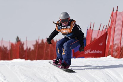 Astrid Fina, durant la prova d’ahir disputada a la Molina.