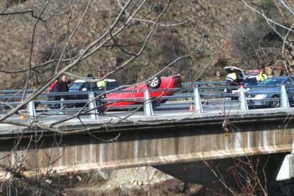 Dos ferits en una aparatosa col·lisió entre la Seu d'Urgell i Andorra