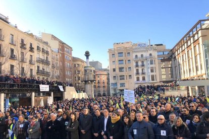 Viernes, 14 de febrero de 2020. Con cinco columnas de tractores y centenares de manifestantes