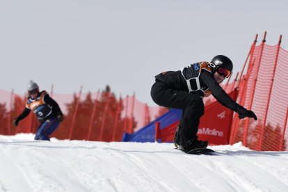 La barcelonina, en plena competició a la Molina.