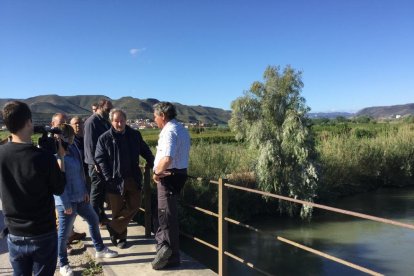 Llorens, ahir a la Granja d’Escarp.