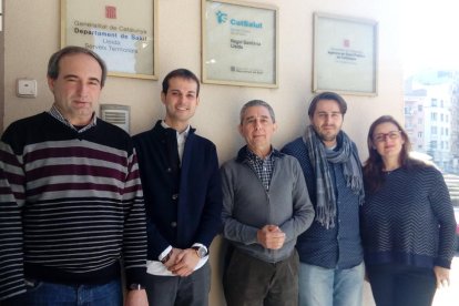 Miquel Alsedà, Josep Montserrat, Pere Godoy, Josep Ramon Marsal i Marta Ortega.