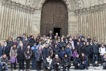 Los visitantes que ayer participaron en Coneguem l’Urgell. 