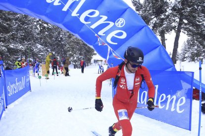 Kilian Jornet, ahir durant la prova de la Copa del Món a França.