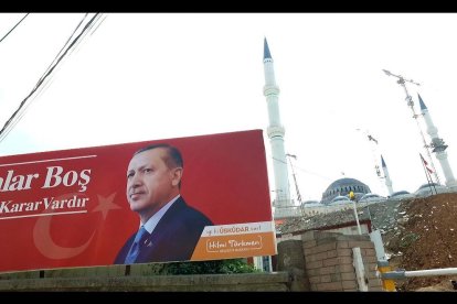 Retrato del presidente Erdogan