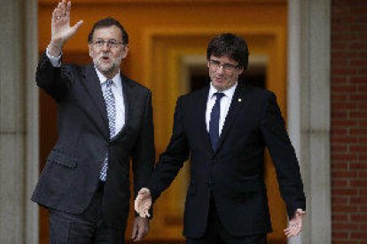 Rajoy i Puigdemont es van veure a Moncloa al gener