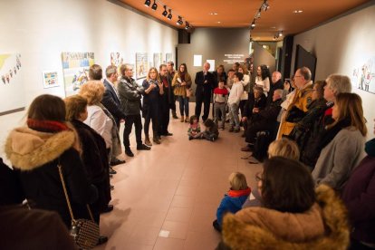 La exposición dedicada a Marc Màrquez fue inaugurada ayer en el Museu Comarcal de Cervera.