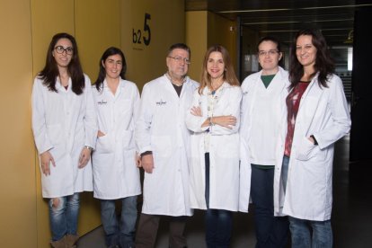 Investigadores del grupo de levaduras del IRB Lleida. 