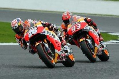 Márquez i Pedrosa escalfen motors al Circuit de Jerez