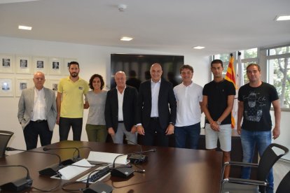 Últim acte amb Felip Ortiz - Subies es va acomiadar ahir com a president de l’FCF presentant el nou organigrama esportiu de la Federació, amb la incorporació de Gerard López, extècnic del filial del Barça, i l’exfutbolista lleidatà Felip ...