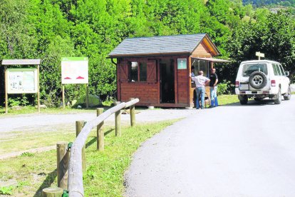 Un punt d'informació del Parc Natural de l'Alt Pirineu.