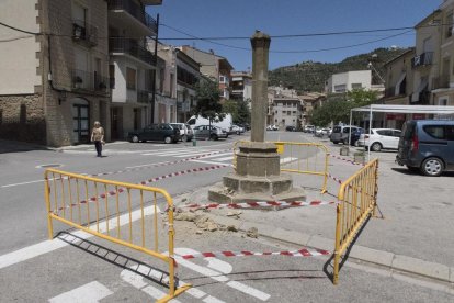 La zona va quedar precintada després de la valoració dels danys.