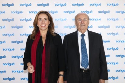 La presidenta de Sorigué, Ana Vallés, i el fundador del grup, Julio Sorigué.