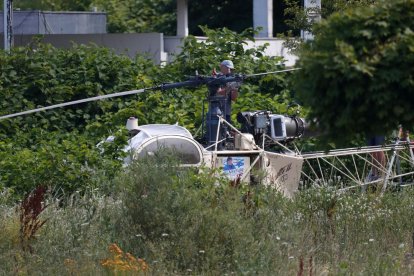 L’helicòpter el van trobar poc després incendiat.