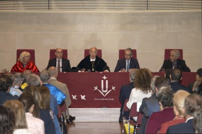 Sebastià Serrano va pronunciar ahir la conferència inaugural del curs de la UdL.