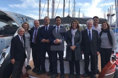 El conseller Calvet ha inaugurat el Saló Nàutic de Barcelona.