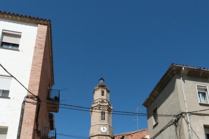 Imagen de las obras en la calle Santa Vedruna de Les Borges.