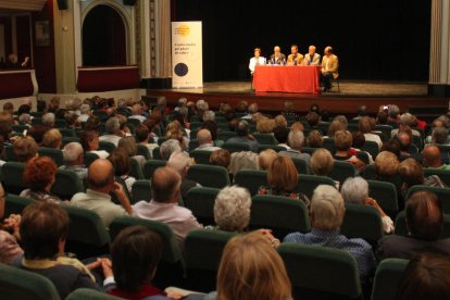 Un moment de la inauguració del nou curs escolar, ahir al Teatre Ateneu.