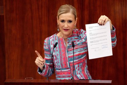 La presidenta de la Comunitat de Madrid, Cristina Cifuentes.