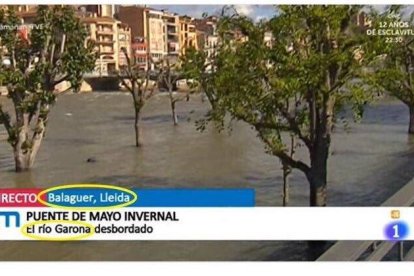 TVE i la Garona per Balaguer