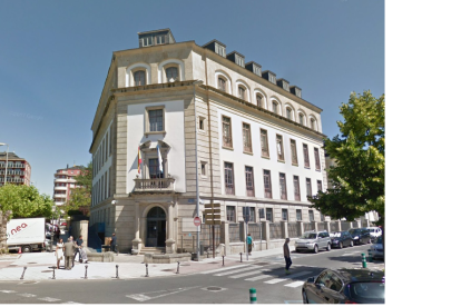 Vista de l’exterior de l’Audiència Provincial de Lugo.