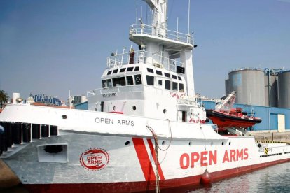 Imagen de la embarcación Open Arms, de la ONG Proactiva.