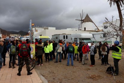 El dispositiu de recerca de Gabriel Cruz, el nen de 8 anys desaparegut dimarts passat a Níjar.