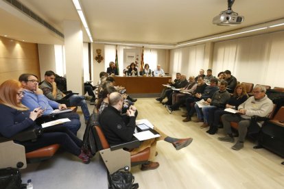 El ple del consell del Segrià que es va celebrar divendres passat.