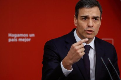 El líder socialista Pedro Sánchez.