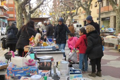 Una de las paradas en el mercado de la capital de la Noguera. 