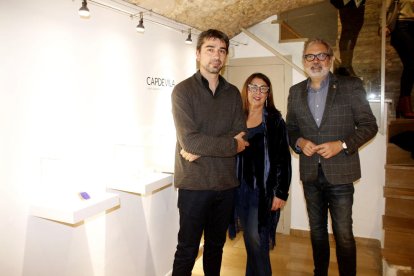 Manel Capdevila, Margarida Aldabó y el alcalde, Fèlix Larrosa.