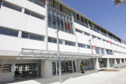 Vista de les noves instal·lacions de l’Hospital Sant Joan de Déu de Lleida a la zona de Copa d’Or.