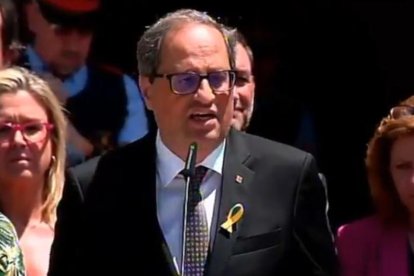 Torra exigeix la llibertat dels presos independentistes