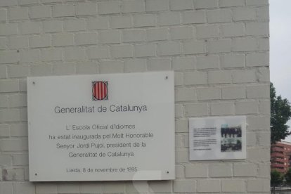 Plaques per l'1-O a Lleida