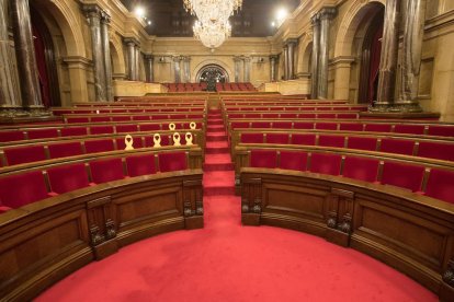 Vista del hemiciclo del Parlamento.